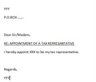 Letter of appointment 